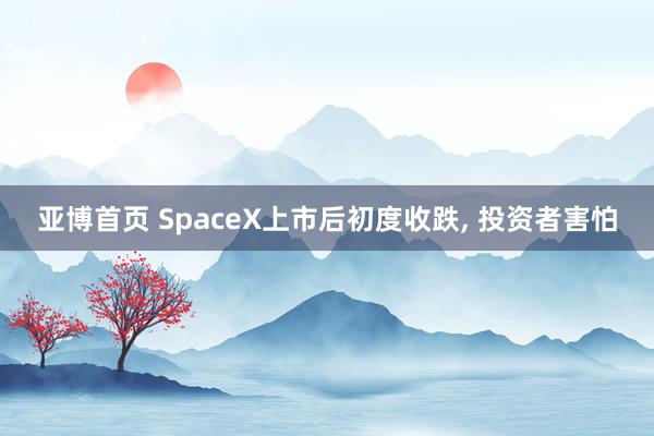 亚博首页 SpaceX上市后初度收跌， 投资者害怕